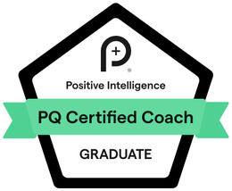 Badge: Certified PQ Coach&trade;, Positive Intelligence<sup>®</sup>